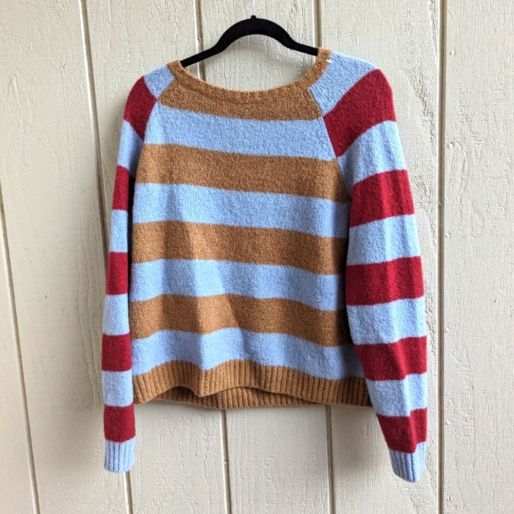 Striped Weekend Max Mara MaxMara geo Alpaca Longsleeved Crewneck Sweater - Picture 5 of 6